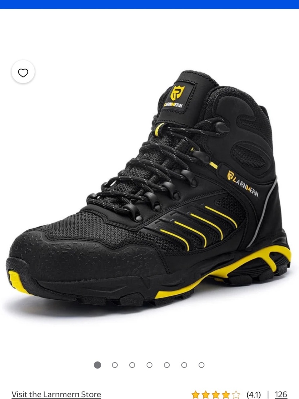 LARNMERN steel toe work boots